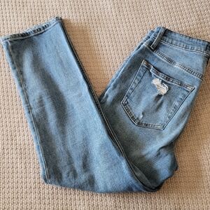 Abercrombie Zoe Natural Rise Ankle Straight jeans